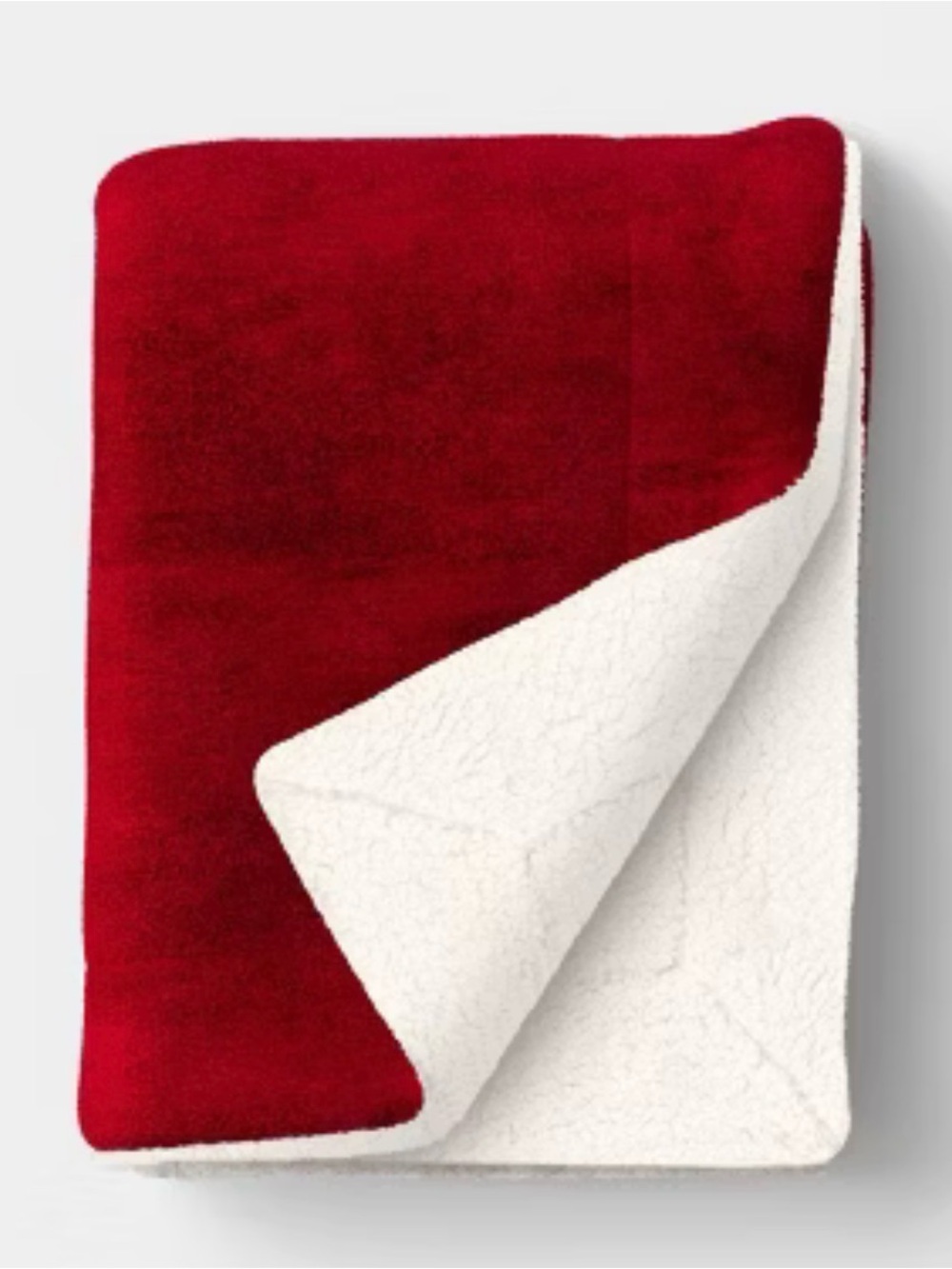 Solid Plush Throw Blanket with Faux Shearling
Reverse Red Threshold
New w/ Tag